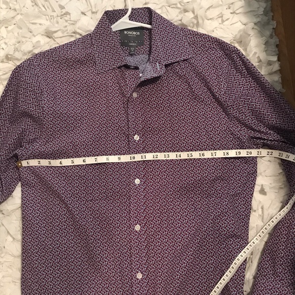 Men’s Bonobos Flower Shirt - 100% Cotton - Size 15.5 / 33 - Picture 7 of 7